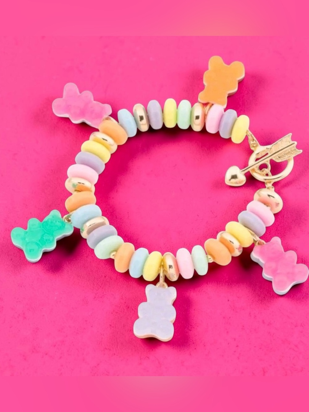 Betsey Johnson  Gummy Bears Charm Bracelet - Multicolor - Picture 6 of 16